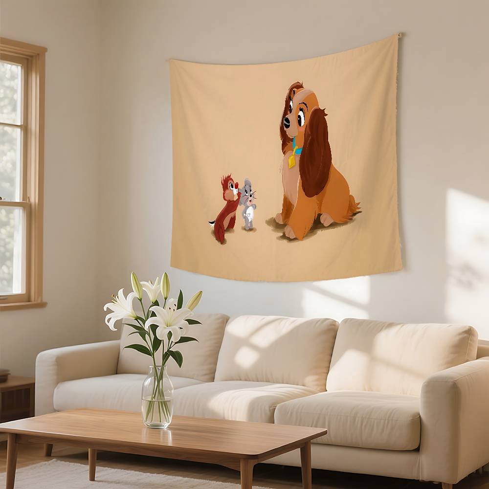Classic Cartoon101DdalmatiansS Cute Tapestry Wall Hanging Tapestry Art Deco Blanket Curtain Hanging At Home Bedroom Living