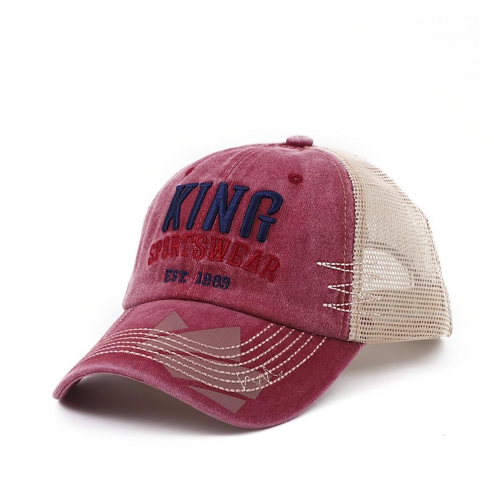 New Style Unisex Classic Outdoor Baseball Cap Letter KING Print Trucker Hat Fashionable Summer Accessory For Men And Women