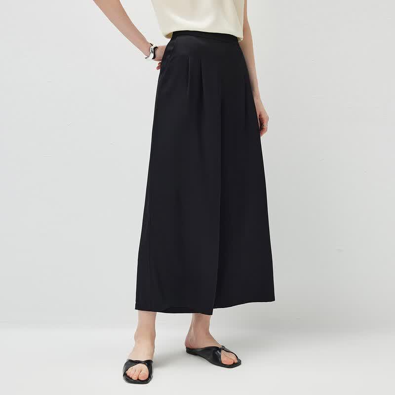 Women's Mulberry Silk Loose Fit Casual Cropped Pants