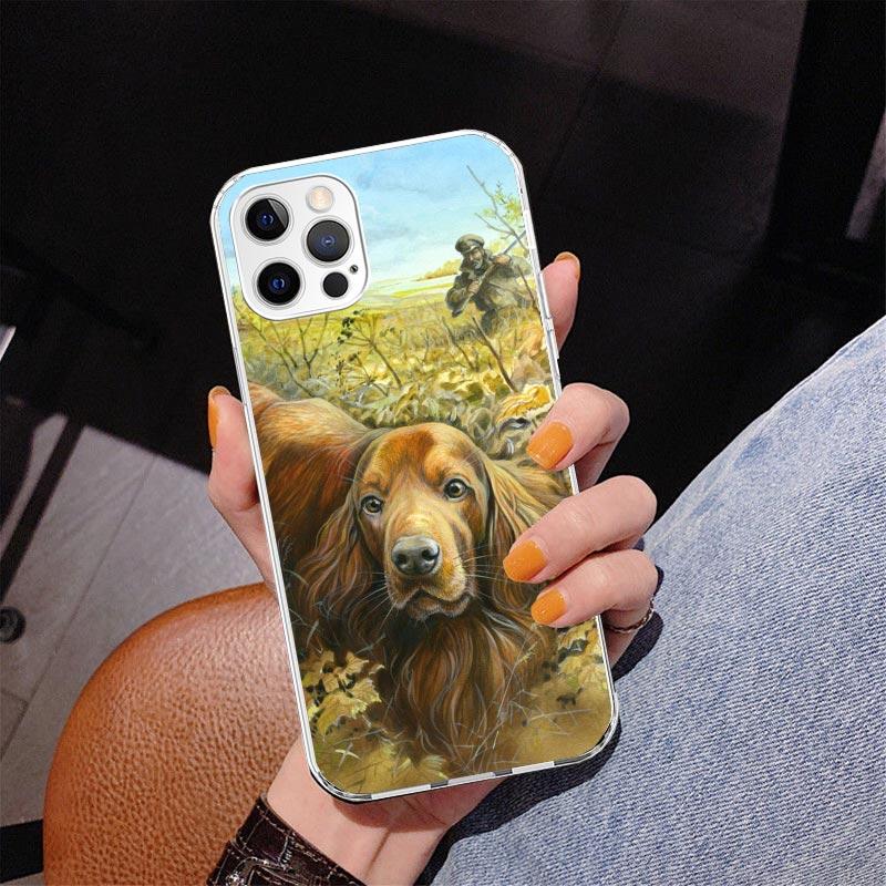 

Hunter Dog Hunting Phnoe Case for Iphone 17 Air 16 16E 11 12 13 Mini 14 Plus 15 Pro Max 7 8 + SE 2020 Phone Cover Coque iPhone 16 Pro