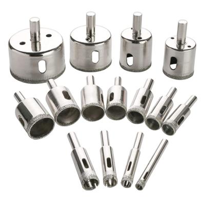 1set 3-50mm Diamondes Coated Drill Bit for Tile Marble Glass Ceramic Hole Saw Drill Diamond Core Bit