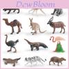 Mini Set di Modelli di Animali Selvatici in PVC con Figure Statiche per Collezionisti e Decorazioni per la Casa