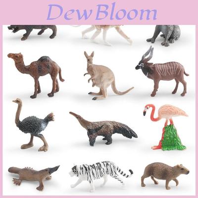 Mini Set de Modelos de Animales Salvajes de PVC con Figuras Estáticas para Coleccionistas y Decoración del Hogar