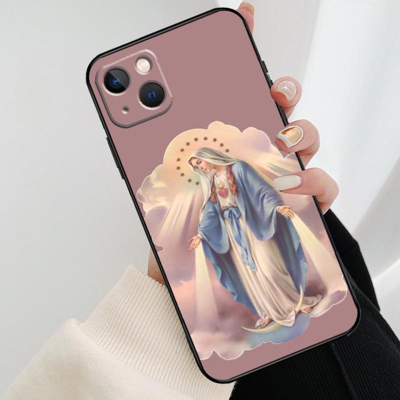 Virgen De Guadalupe Virgin Mary Phone Case For iPhone 11 12 13 14 15 16 Pro XS Max Mini Cover For iPhone X XR Plus Back Case