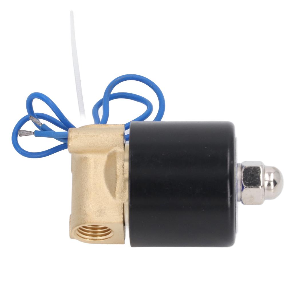 Solenoid Valve 2W Normally Closed Brass Copper Core Coil Electric Solenoid Valve for Water Gas Oil