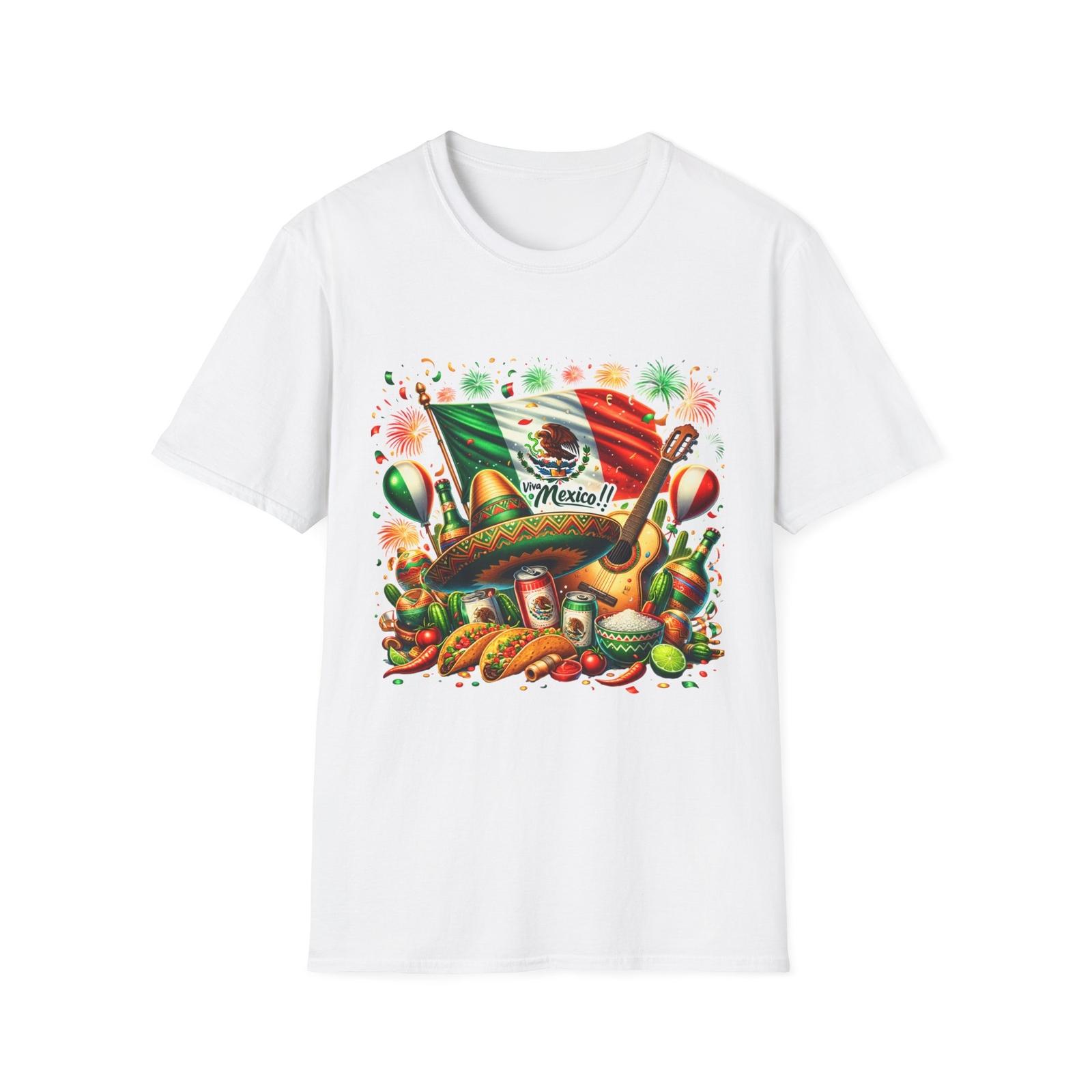 Vibrant Mexico Celebration T-Shirt, Unisex Festival Tee, Dia de los Muertos S