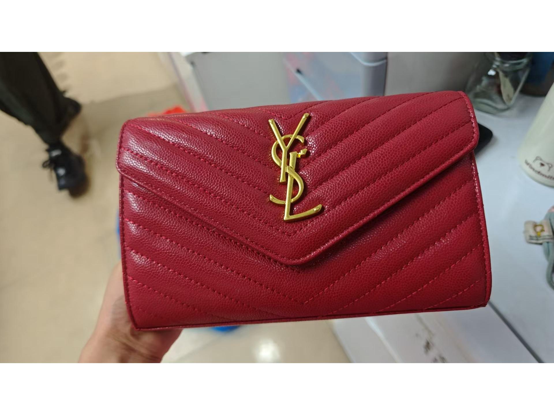 

Removable Logo DIY Genuine Leather Caviar Chain Bag - Versatile High-End Crossbody Underarm Bag for Women 22.5*13*7