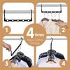 A20F-10 Pack Hanger Organizer Closet Hangers Shirt Organizer Closet Organizer Hangers Space Saving