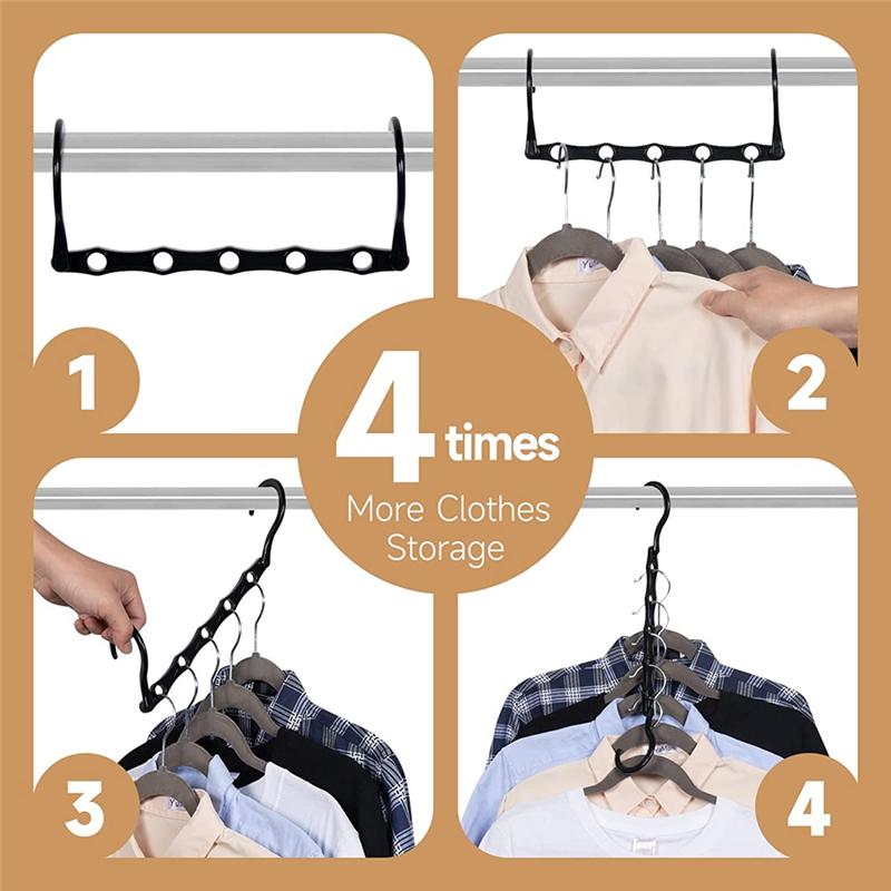 A20F-10 Pack Hanger Organizer Closet Hangers Shirt Organizer Closet Organizer Hangers Space Saving