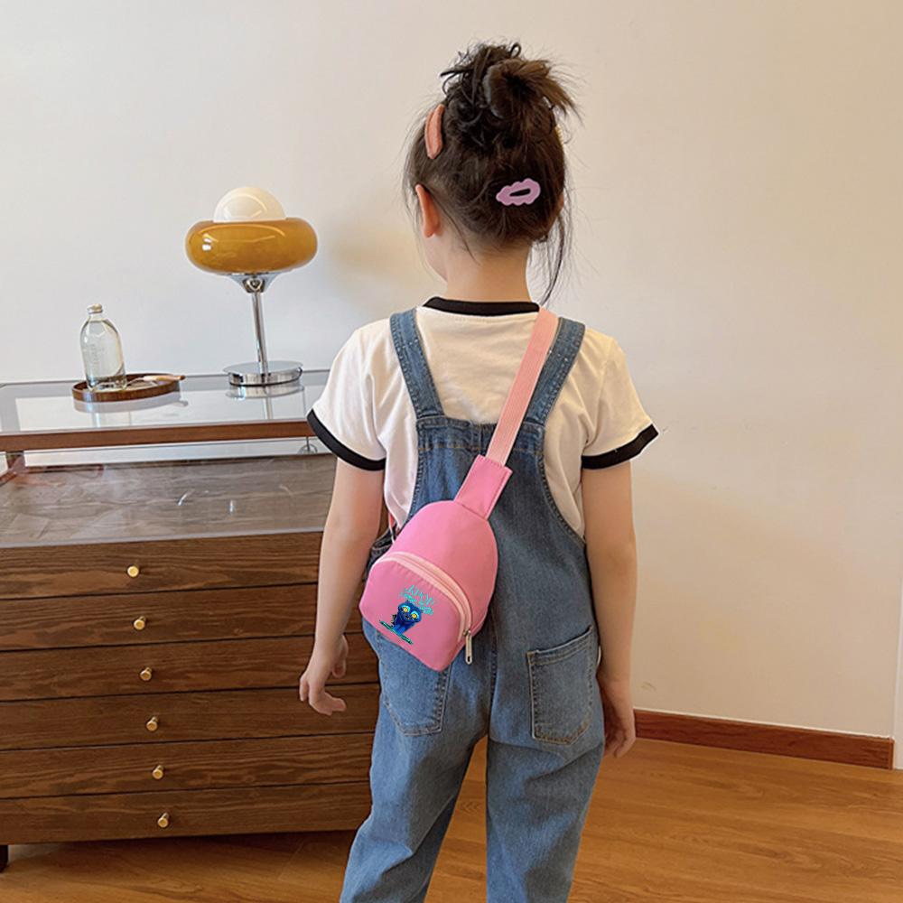 Zaino Petto Kawaii Stampato Anime K-Pop Cacciatori di Demoni per Ragazzo Ragazza Borsa a Spalla Studente Borsa a Tracolla Portatile Regalo di Natale per Bambino