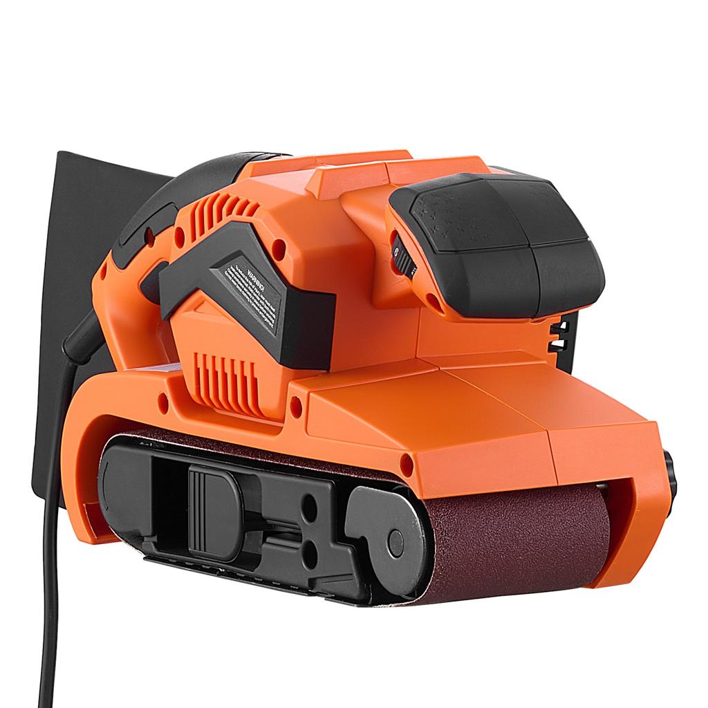 VEVOR 750W Belt Sander 7.6 x 53.3 cm Woodworking Belt Sander 6 Speeds 630-1200 FPM, 2-in-1 Handheld & Benchtop Sanding Machine with 2 Dust Bags