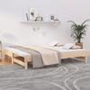 823474 vidaXL Bed Frame 120x190 Cm Solid Pine Wood Small Double