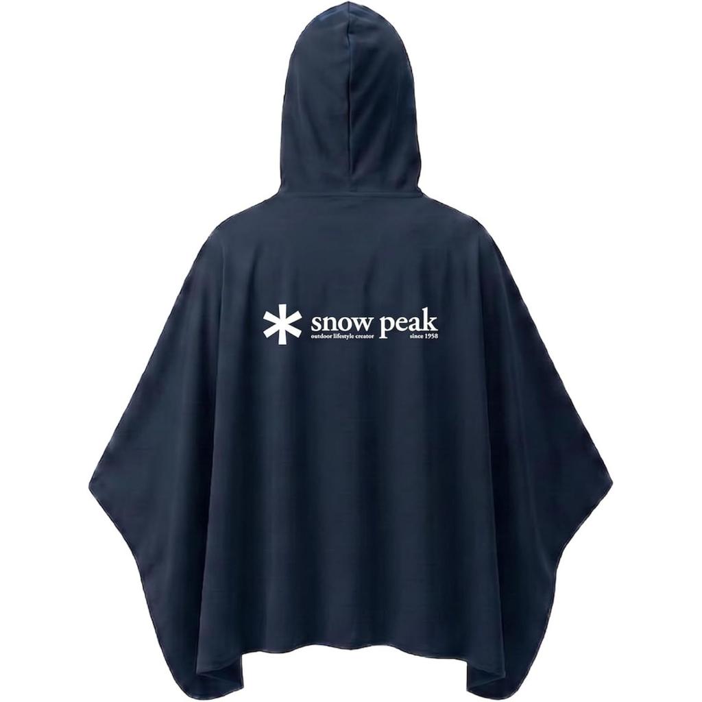 Snow Peak Cooling Poncho UV Cut Heat Shield Rate 42 Shade ET-26SU009 Outer Camping Outdoor Men Women GREIGE NAVY One Size