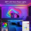 AILBTON 20Ft Neon Rope Lights,Flexible Led Rope Lights Control with App/Remote,Multiple Modes Music Sync Gaming RGB Led Neon Lights for Bedroom