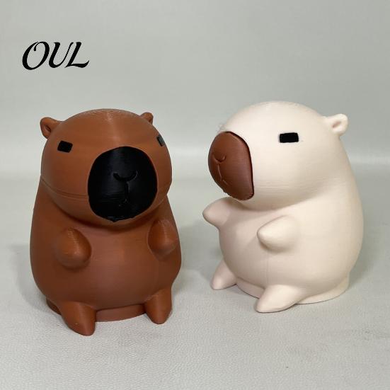Anhängerkupplungskugelkappe 3D-gedruckte Capybara-Anhängerabdeckung, Dekorative Staub-Wohnmobil-Anhängerabdeckungskappe, 50mm Schutz, LKW-Zubehör Wetterfest