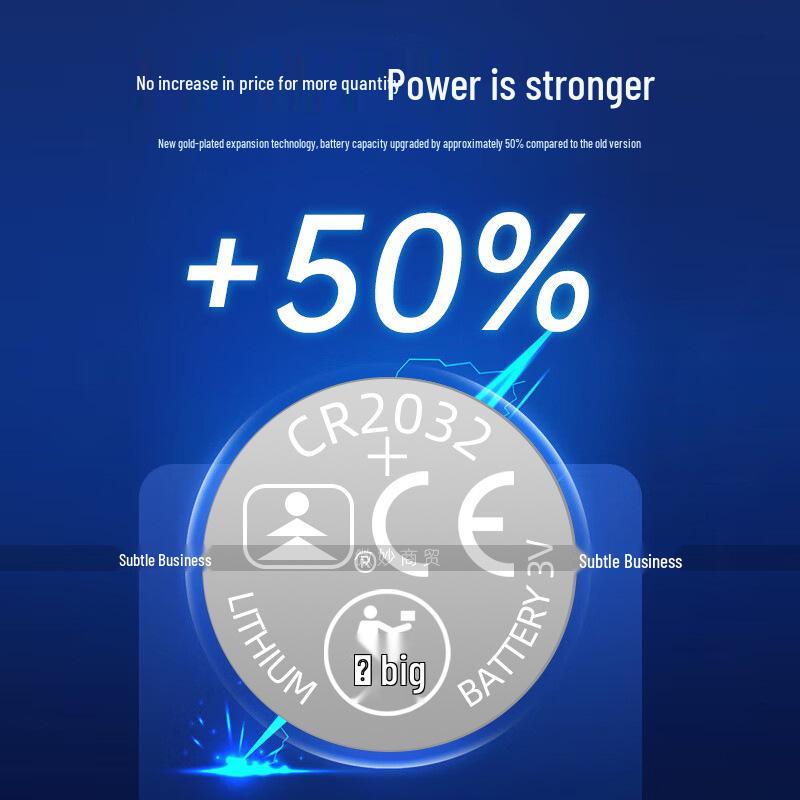 Tianqiu CR2032 3V Lithium Battery for Car Keys, Remote Controls, Toys, Watches