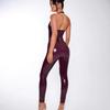 New Cross-Border Sexy Deep V Halter Leather Bodycon Women's Jumpsuit