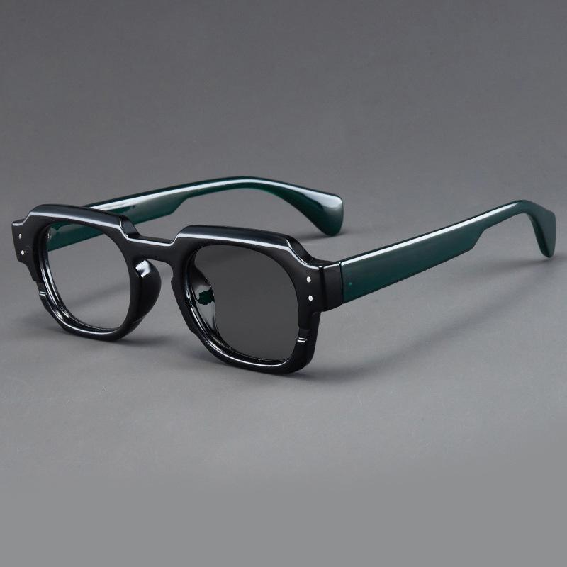 New Fashionable Hd Photochromic Women'S Reading Glasses Retro Neutral High Quality Color Blocked Design Anti Blue Light Glasses