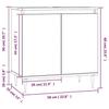 VidaXL Armoire de salle de bain blanc 58x33x60 cm bois d'ingénierie 831572