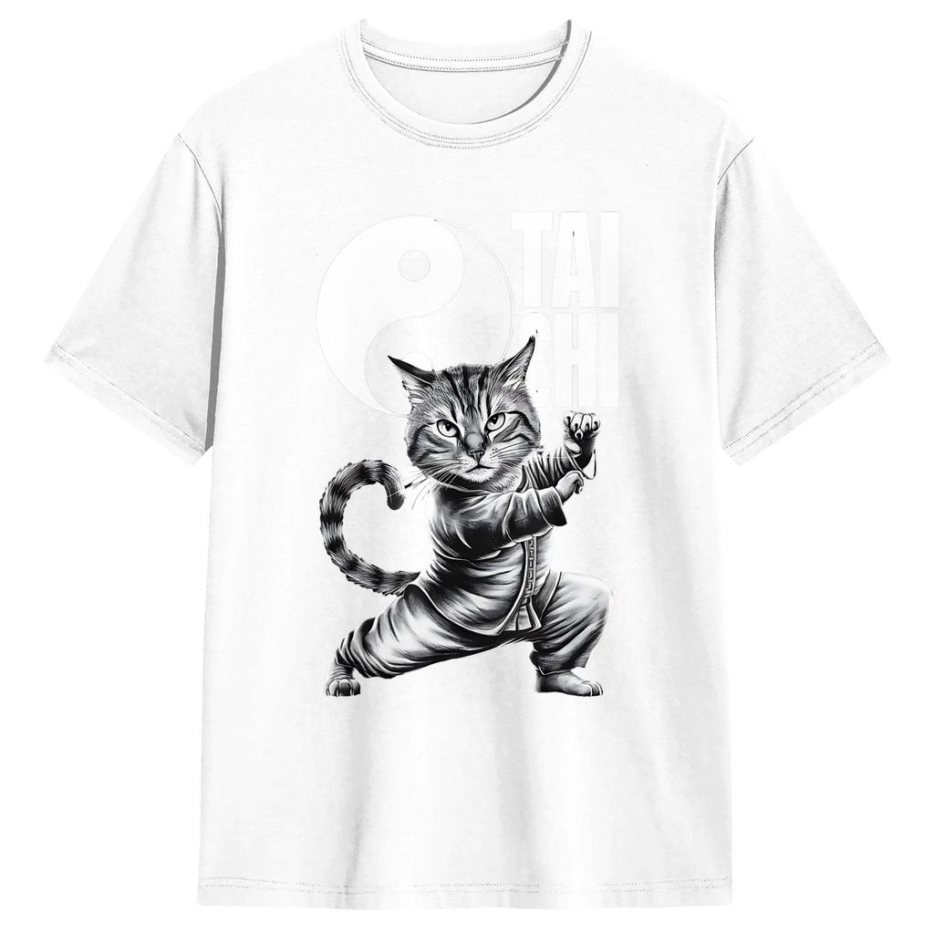 Maglietta Unisex Tai Chi Awesome Tees Manica Corta Girocollo T-shirt 100% Cotone Nuovi Arrivi Abbigliamento