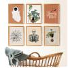 Classic Wall Art Plant Ghost Teeth Skull Autumn Mural Halloween HD Canvas Print Poster Home Living Room Bedroom Decoration