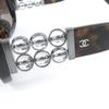Excellent CHANEL Sunglasses Rectangle Shape COCO Mark Eyewear Brown Used