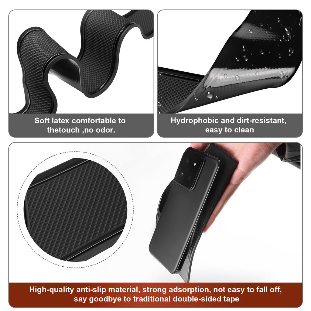 Car Door Groove Mat For Dacia Sandero 3/Sandero Stepway III Anti-Slip Door Slot Pad Auto Sandero Stepway Accessories PVC