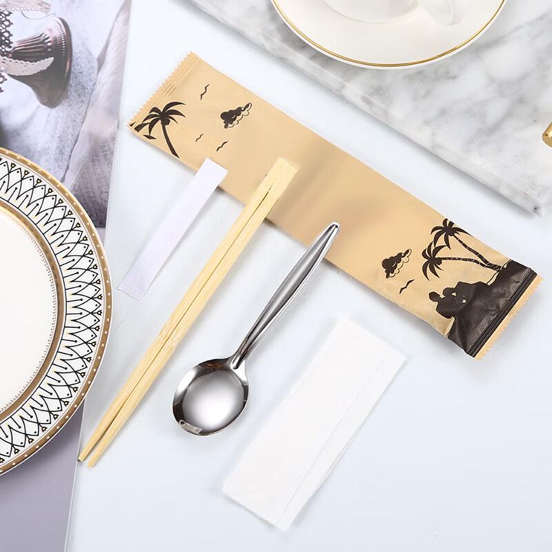 Minna Disposable Chinese 4-Piece Cutlery Set