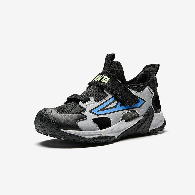 Anta Kids Trendy Fashion Color Block Comfortable Versatile Slip-On Beach Shoes Men Sandals A12526945