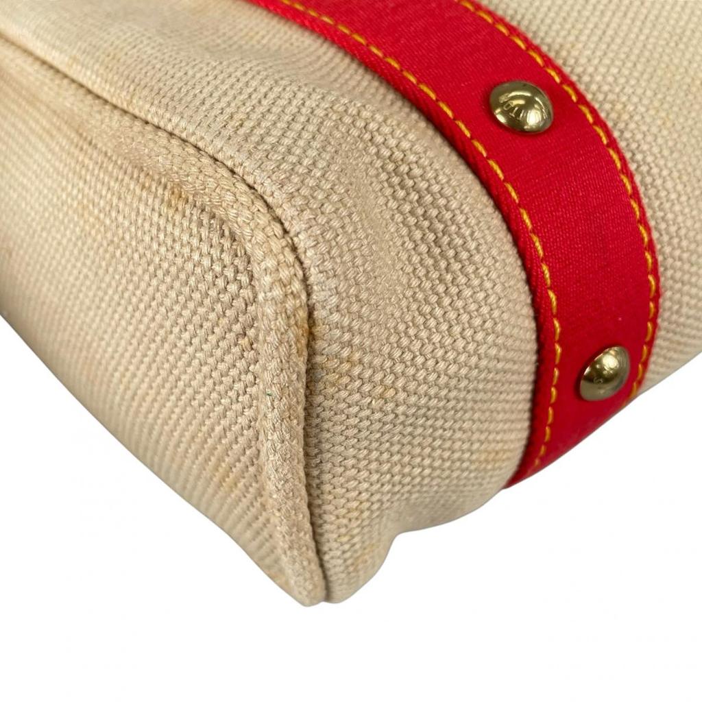 Louis Vuitton Hippo MM Antigua Tote Bag Canvas Beige Unisex M40086 Used