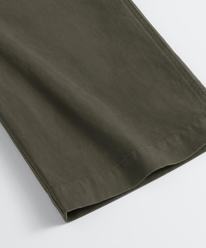 BRENSON Fine Washed Straight Chino Pants (Khaki)