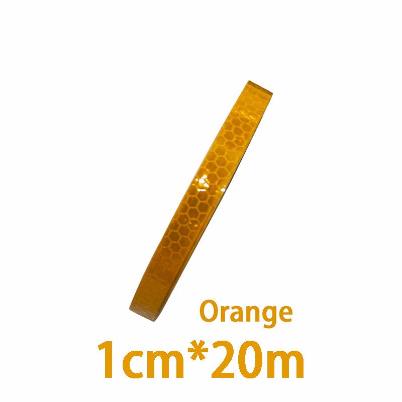 1cm*20/10/8/5m Reflective Tapes Reflectors Warning Tape Night Safety Sticker White Red Orange Green For Bicycle Car