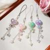 Sweet Delicate Floral Chubby Heart-Shaped Flower Guben Chain Guben Pendant Card Book Bag Pendant Mobile Phone Pendant