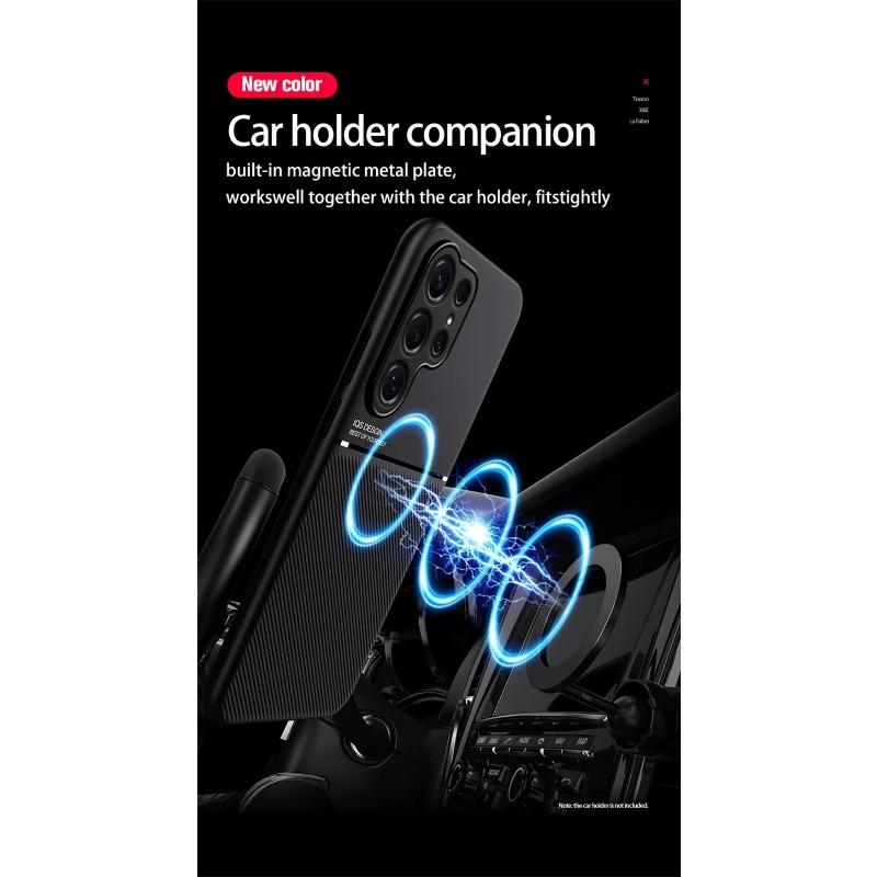 For Samsung S26 Ultra 5G Case Magnetic Leather Protect Phone Cases on Galaxy S26Ultra S26+ for Samung S 26 Plus Soft Back Cover