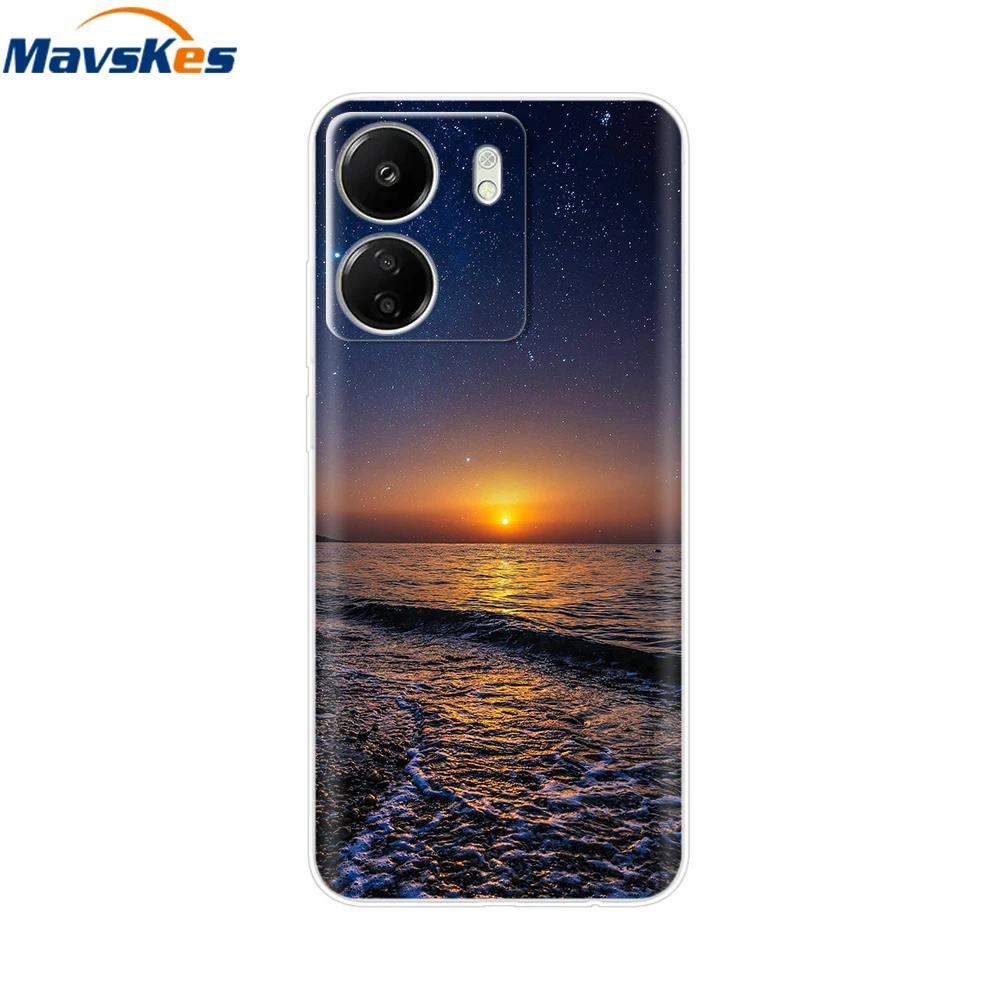 For Xiaomi Poco C65 Cases For Xiaomi Poco C65 Fashion Clear Soft Silicone Phone Cases TPU Fundas for PocoC65 c 65 Coque Bumper
