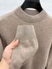 Men's High Neck 100% Pure Wool Sweater - Autumn & Winter Casual Knitwear
