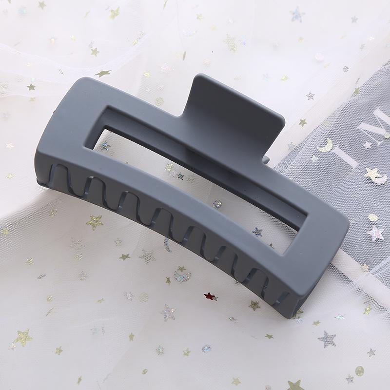 Korean-Style Frosted Large Square Claw Clip for Women - High-End Hair Accessory for Shower & Buns