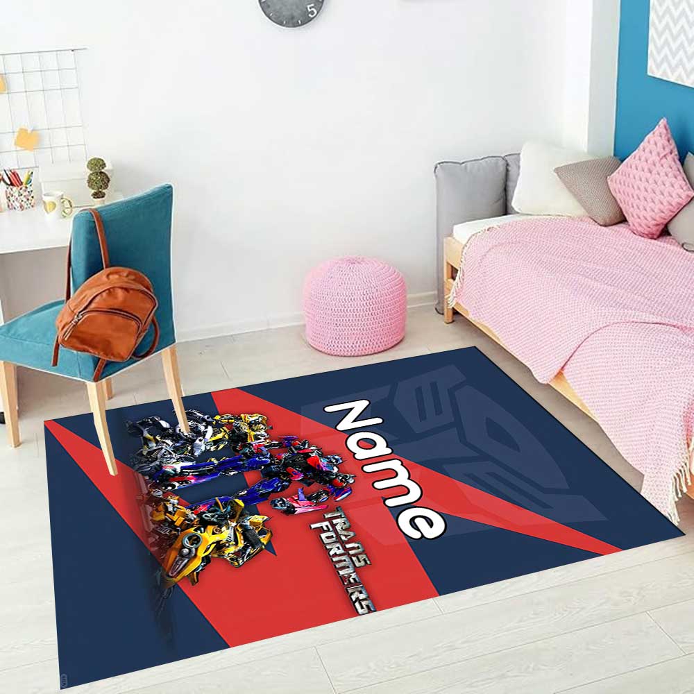 Love Transformers (5) Customize your name rug, office chair cushion, home bedroom living room gift.