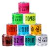 50pcs Pigeon Leg Rings Parrot Foot Rings Bird Leg Rings Pet Animals Plastic Clip Ring Identification Tools With Number Letter