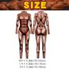 Boono Muscle Cosplay Full Body Skin Attack On Halloween Funny Size Height Suit, Tights, Tone, Titan, Cosplay, Men's, (Beige, M 165-169cm)