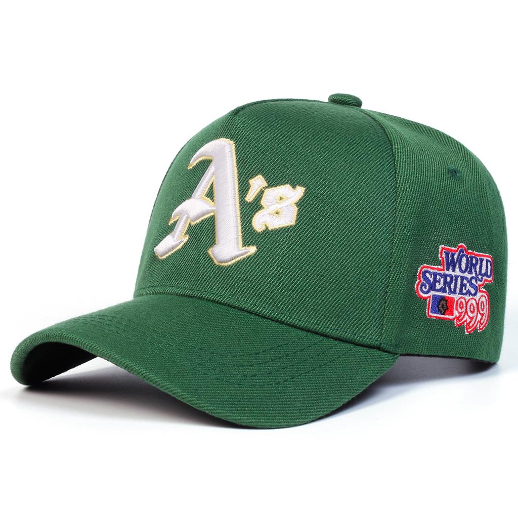 Unisex A's Embroidery Adjustable Personality Baseball Hat Street Hip-hop Caps Spring Autumn Outdoor Leisure Hats Travel Accessories for Women Men