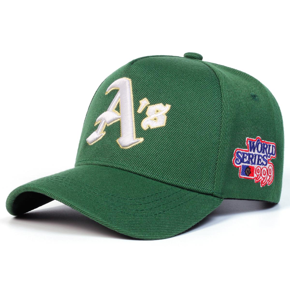 

Унисекс Регулируемая бейсболка с вышивкой A s, уличные хип-хоп кепки, весенне-осенние шляпы для отдыха на открытом воздухе, дорожные аксессуары для женщин и мужчин зелёный