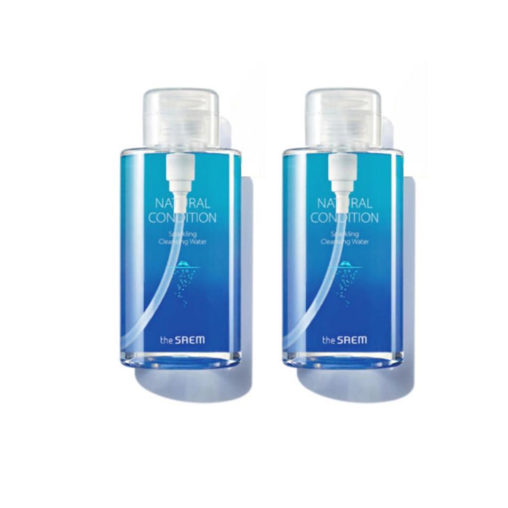 The Saem Natürlicher Zustand Schäumendes Reinigungswasser (500 ml.) & Lippen- & Augenentferner (155ml/5.24 fl.oz.) (7 Optionen)