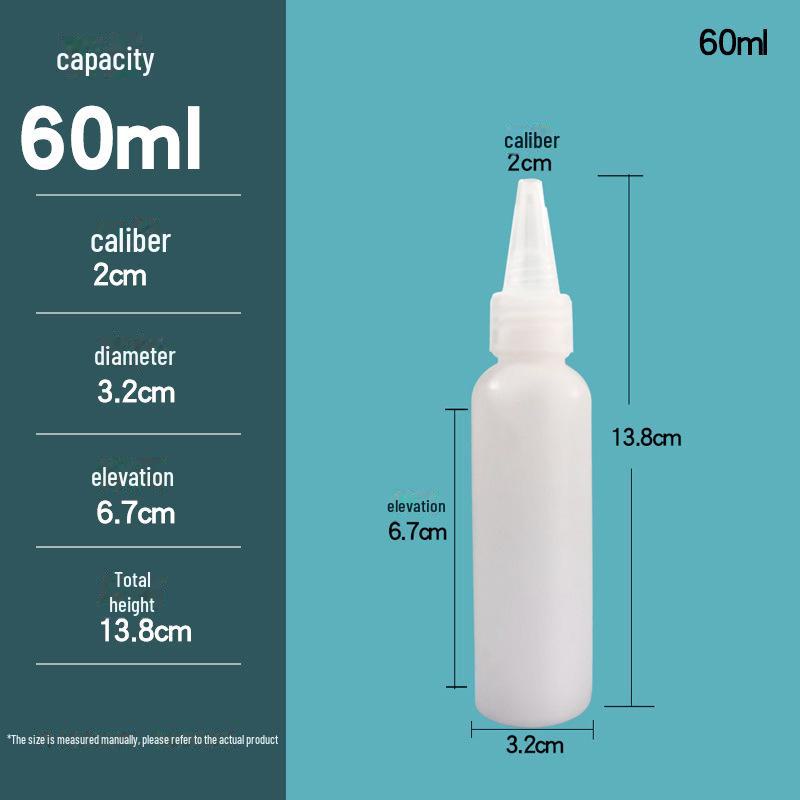 100ml Plastic Squeeze Bottle with Pointed Mouth for Liquid and Paste Filling