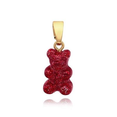 CRYSTAL HAZE BEAR-RED VELVET-CLASSIC CHARM