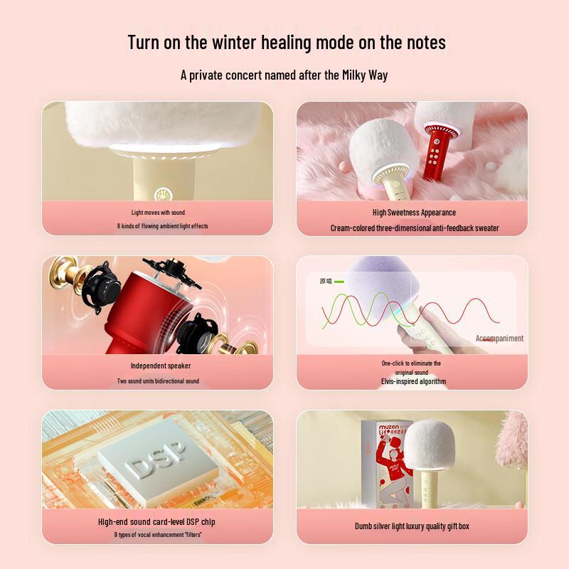 Elvis Presley MW-X1 MAX Wireless All-in-One KTV Microphone & Speaker