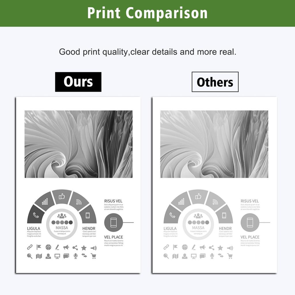 Compatible Toner Cartridge 071H CRG071H with Remaining Toner Level Indicator Compatible with Canon and MF272dw Supports Fax Sending and GREENPRINT