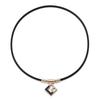 Colantotte TAO Necklace Slim AURA Mini L 47cm Black Glitter with Face Gift Wrapping and Message Card Towel, Bag,