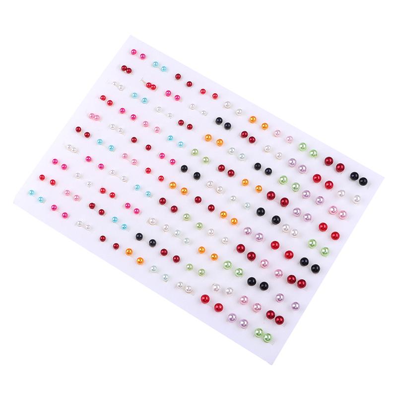 100Pairs Acrylic Crystal Heart Star Moon Small Stud Earrings Set For Women Girl Animal Flower Plastic Earring Trend Jewelry