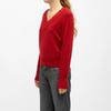 V-neck Sweater Berilde Fine Knit Old Red Woman DEELUXE 74